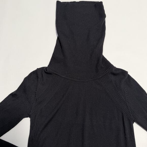 Lululemon Sweater Womens Small Black Cowl Turtleneck Long Sleeve Knit - Picture 8 of 12